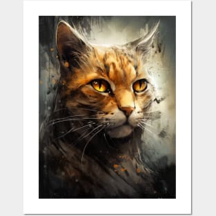 Cute Cat Art Design Posters and Art